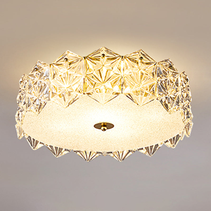 Nordic Glass Ceiling Light Creative Flush Mount Ceiling Light Fixture for Bedroom