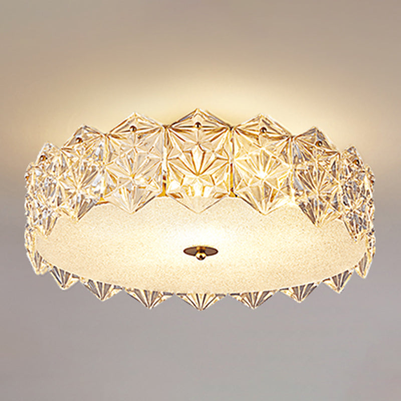 Nordic Glass Ceiling Light Creative Flush Mount Ceiling Light Fixture for Bedroom