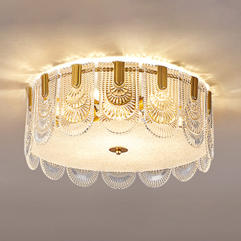 Nordic Glass Ceiling Light Creative Flush Mount Ceiling Light Fixture for Bedroom