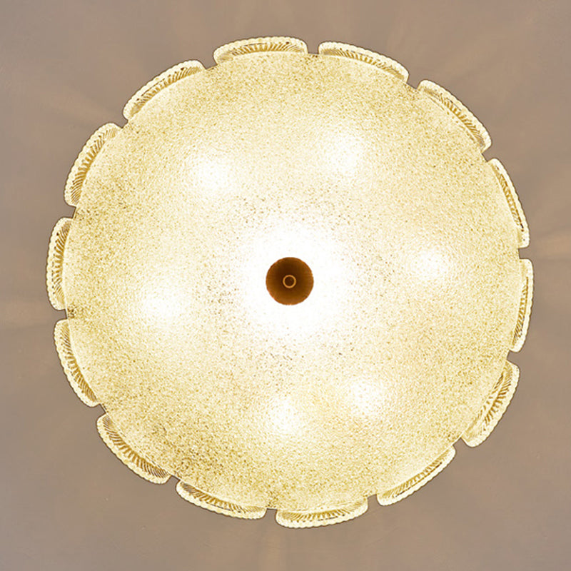 Nordic Glass Ceiling Light Creative Flush Mount Ceiling Light Fixture for Bedroom