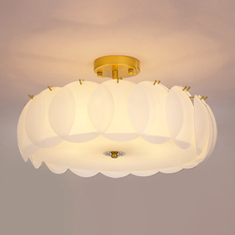 Nordic Glass Ceiling Light Creative Flush Mount Ceiling Light Fixture for Bedroom