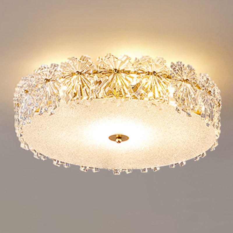 Nordic Glass Ceiling Light Creative Flush Mount Ceiling Light Fixture for Bedroom