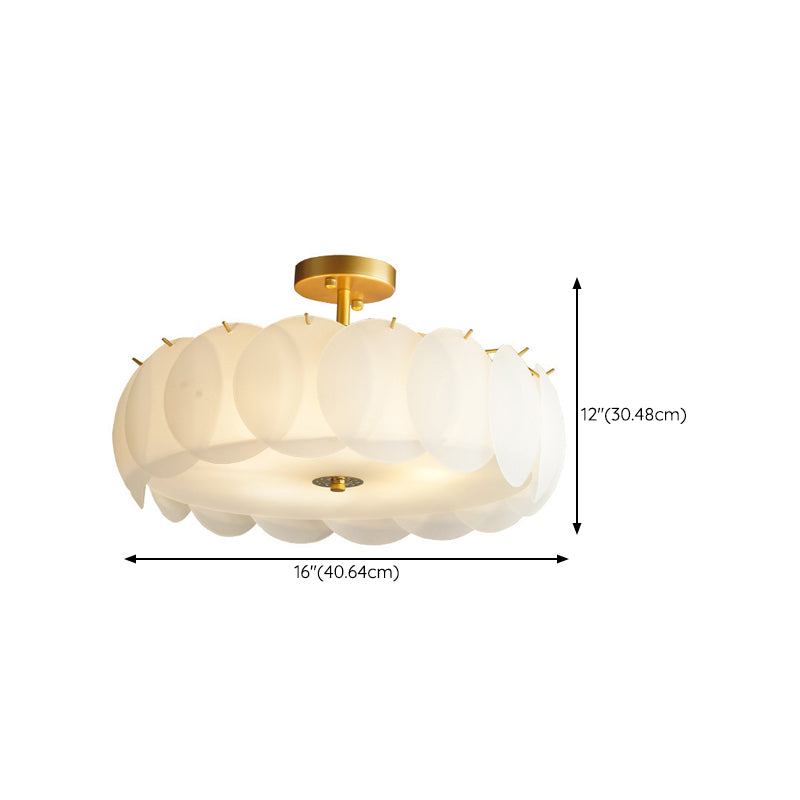 Nordic Glass Ceiling Light Creative Flush Mount Ceiling Light Fixture for Bedroom