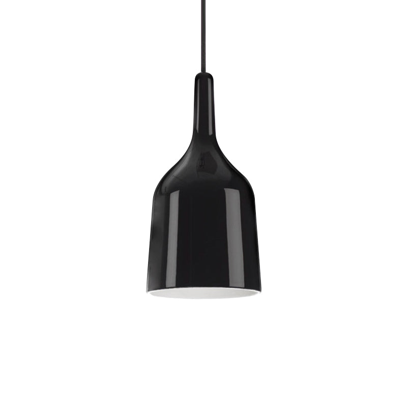 6 "/8" /10.5 "Iluminación de colgante de ancho de ancho Metal moderno 1 Luz de techo de color negro/blanco/blanco.