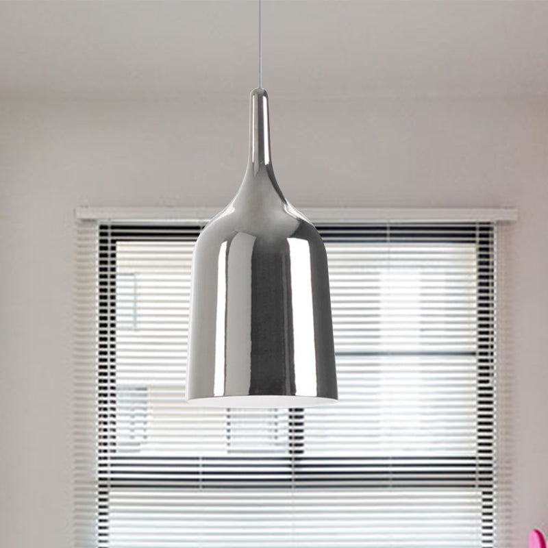 6 "/8" /10.5 "Iluminación de colgante de ancho de ancho Metal moderno 1 Luz de techo de color negro/blanco/blanco.
