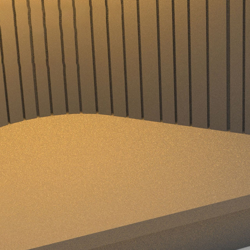 Contemporary Metal Square Shape Outdoor Waterproof Light with Acrylic Shade in Black