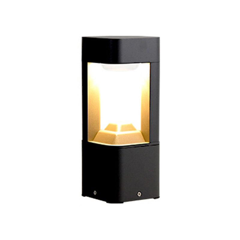 Contemporary Square Shape Outdoor Waterproof Light with Acrylic Shade