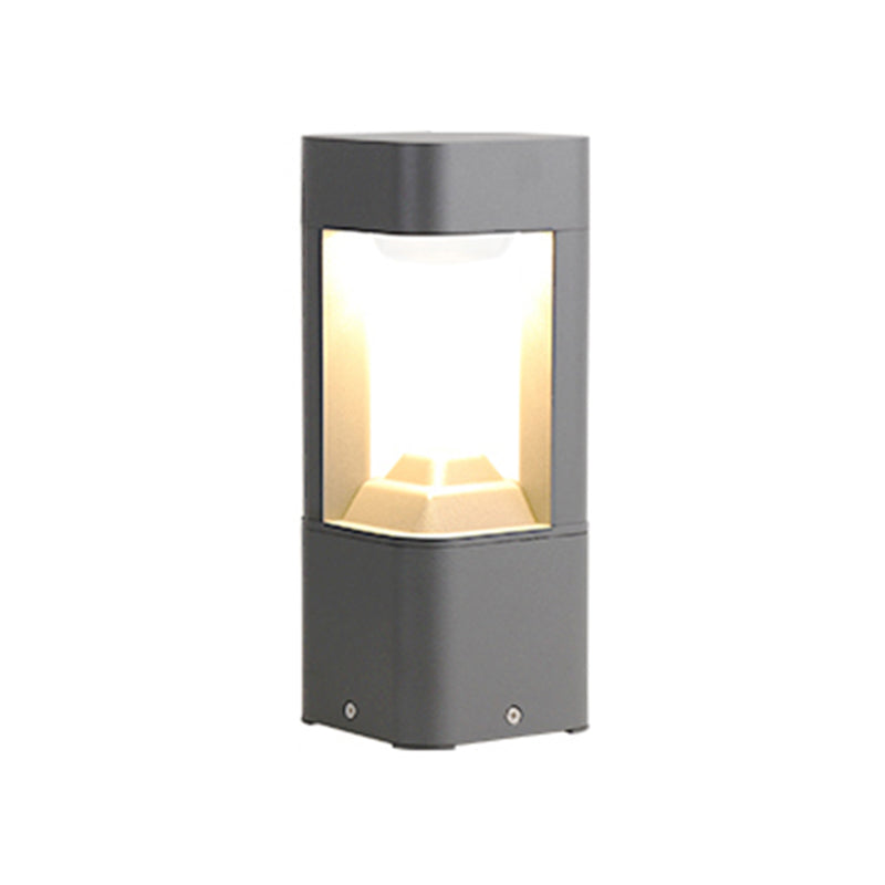 Contemporary Square Shape Outdoor Waterproof Light with Acrylic Shade