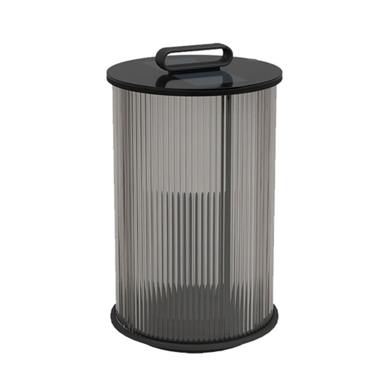 Contemporary Metal Cylinder Shape Outdoor Waterproof Light with Glass Shade