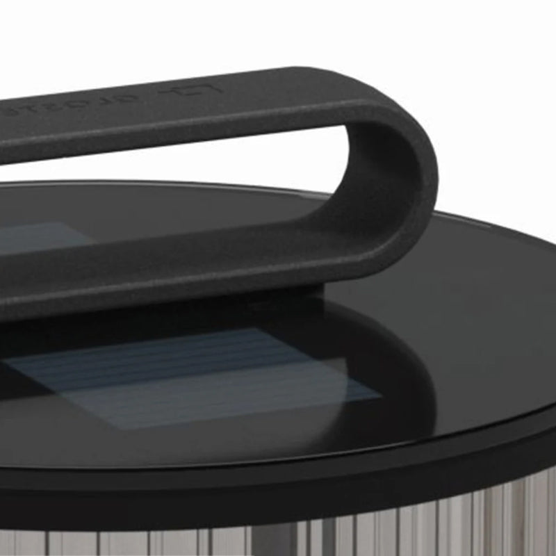 Contemporary Metal Cylinder Shape Outdoor Waterproof Light with Glass Shade