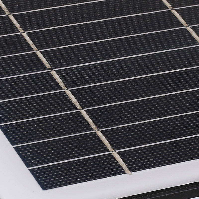 Contemporary Waterproof Outdoor Solar Pillar Lamp in Black for Courtyard