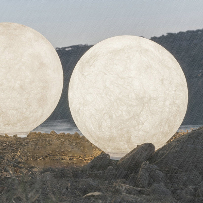 Modern Waterproof Outdoor Light Ball Shape with Resin Shade for Outdoor