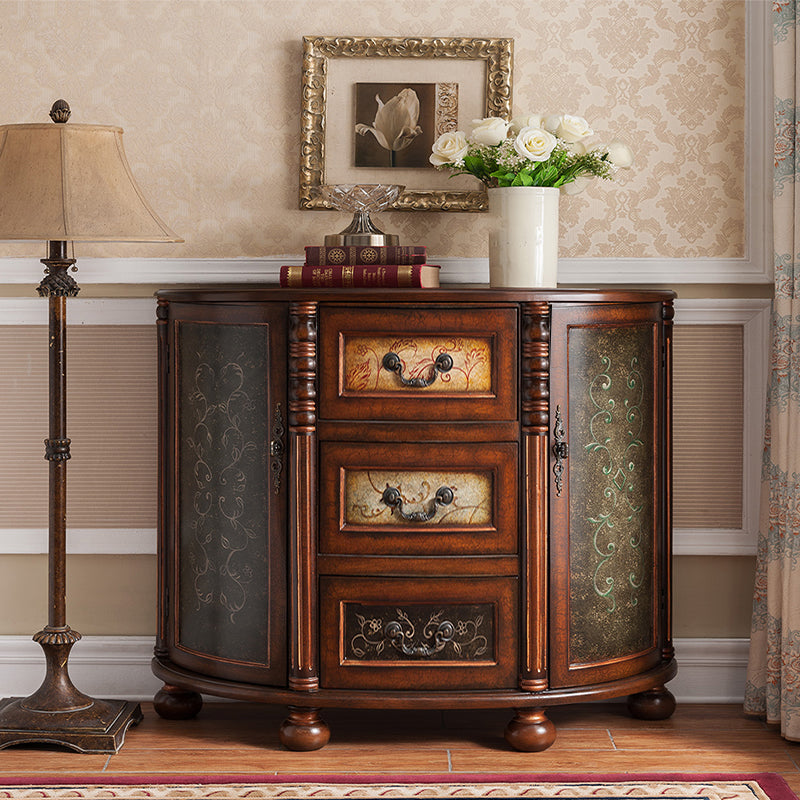 Solid Wood Dresser Traditional Storage Chest Dresser with 3/4/5 Drawers