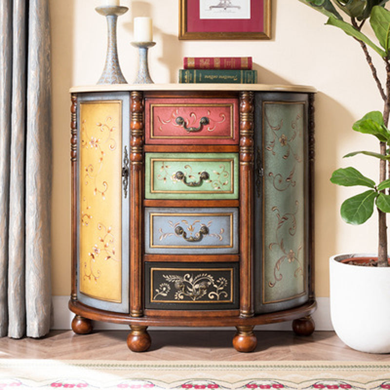 Solid Wood Dresser Traditional Storage Chest Dresser with 3/4/5 Drawers