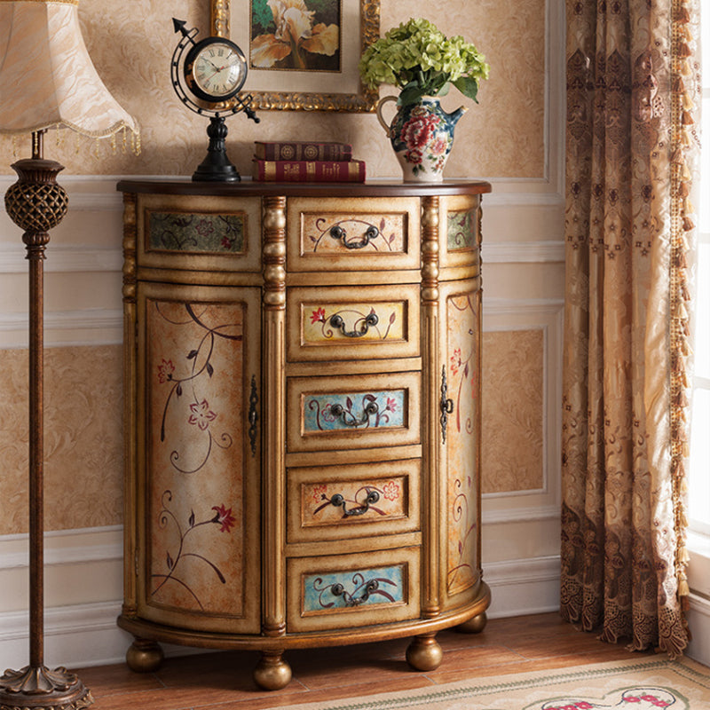 Solid Wood Dresser Traditional Storage Chest Dresser with 3/4/5 Drawers