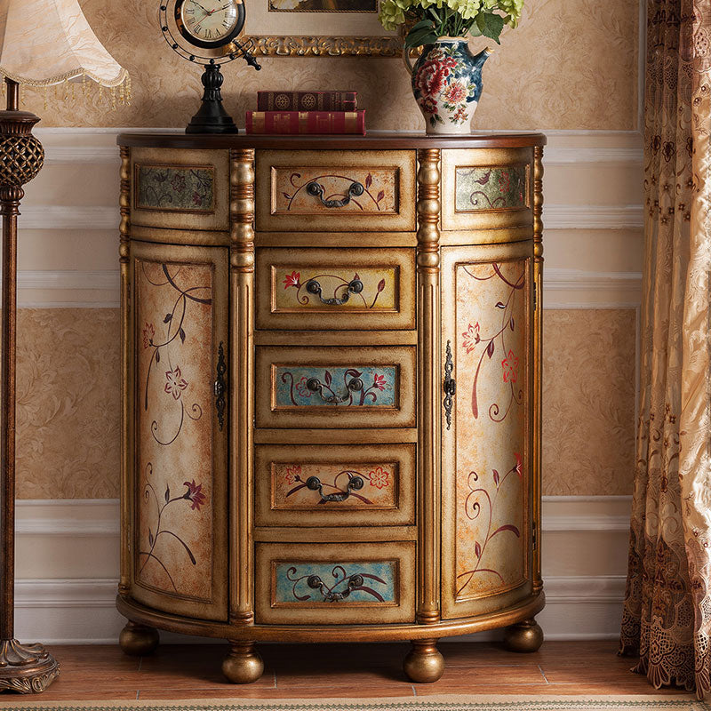 Solid Wood Dresser Traditional Storage Chest Dresser with 3/4/5 Drawers