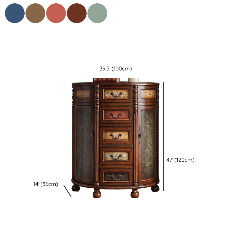 Solid Wood Dresser Traditional Storage Chest Dresser with 3/4/5 Drawers