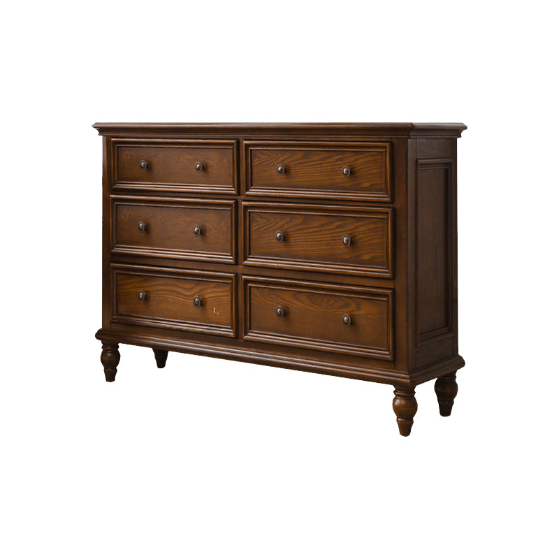 Solid Wood Traditional Storage Chest Dresser with 3/4/5/6/7/8/9/10 Drawers