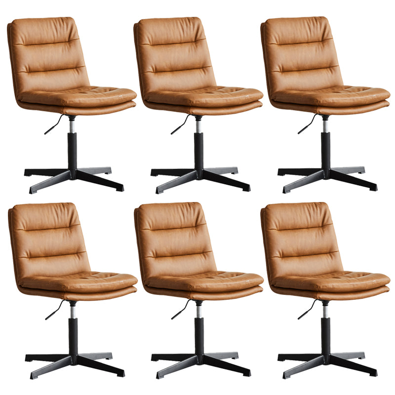 Armless Office Chair No Wheels Conference Chair for Living Room Home