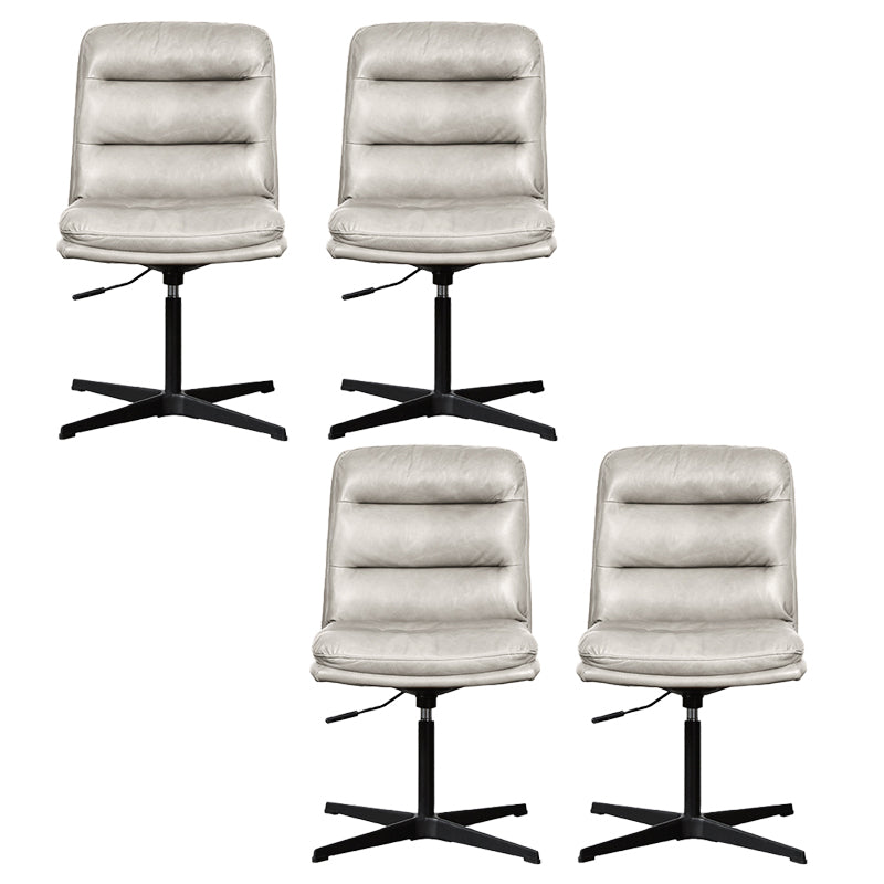Armless Office Chair No Wheels Conference Chair for Living Room Home