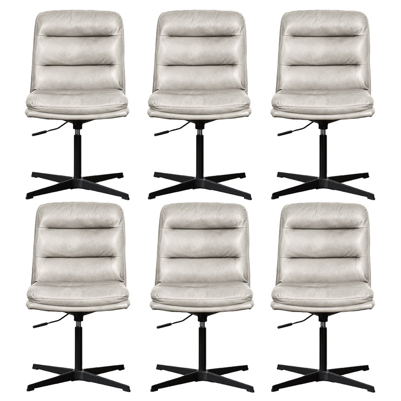 Armless Office Chair No Wheels Conference Chair for Living Room Home