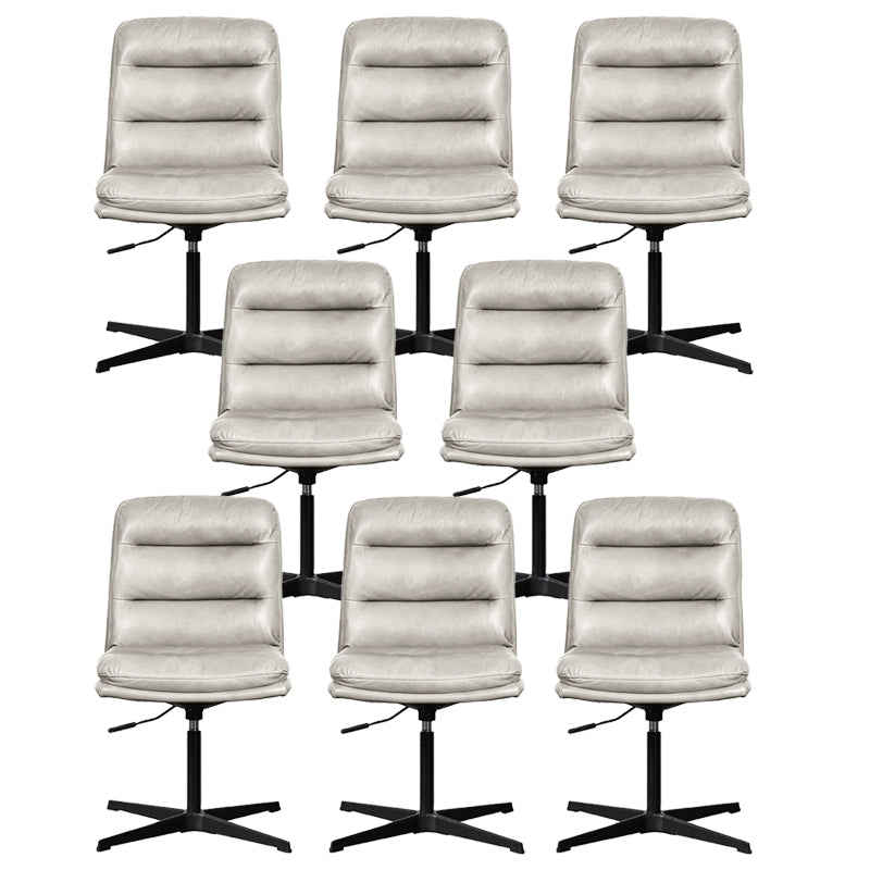 Armless Office Chair No Wheels Conference Chair for Living Room Home
