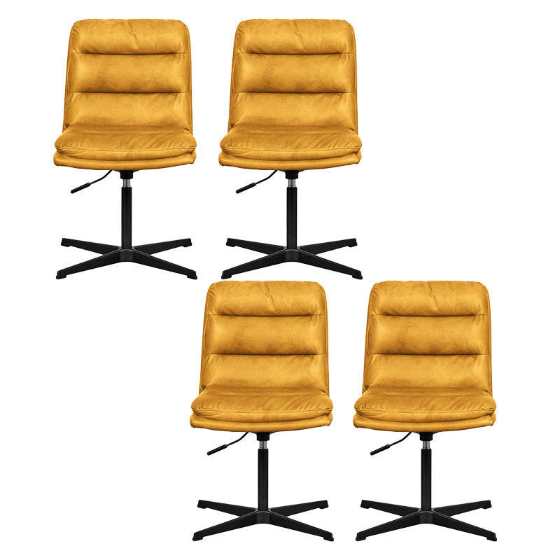 Armless Office Chair No Wheels Conference Chair for Living Room Home