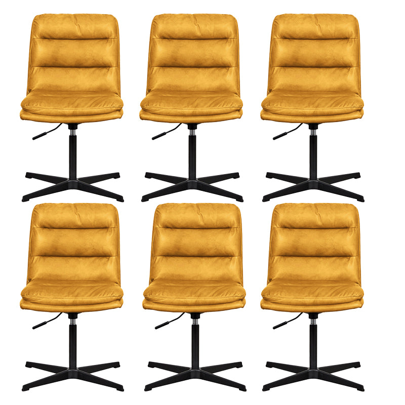 Armless Office Chair No Wheels Conference Chair for Living Room Home