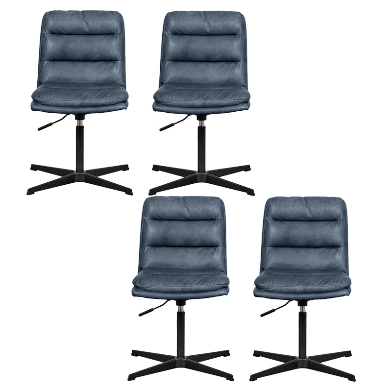 Armless Office Chair No Wheels Conference Chair for Living Room Home