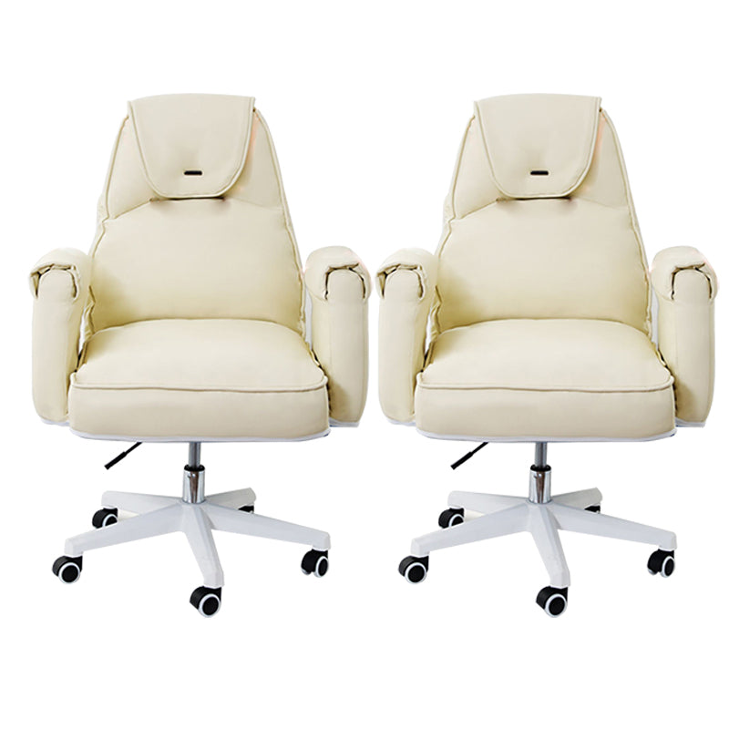 Modern Office Chair Adjustable Seat Height No Distressing Slide Chair with Wheels