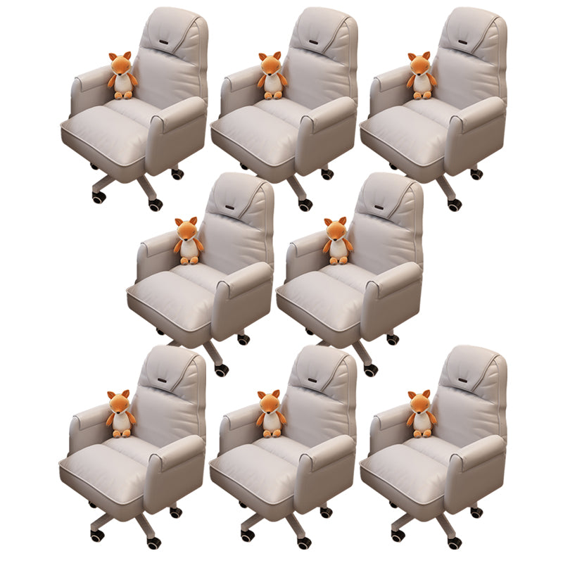 Modern Office Chair Adjustable Seat Height No Distressing Slide Chair with Wheels