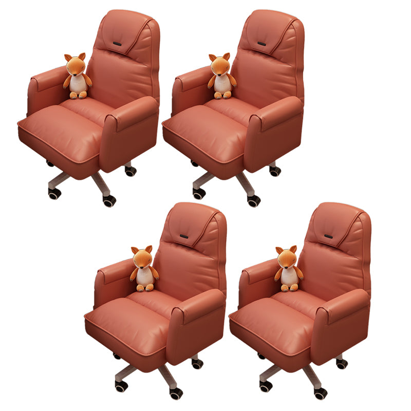 Modern Office Chair Adjustable Seat Height No Distressing Slide Chair with Wheels