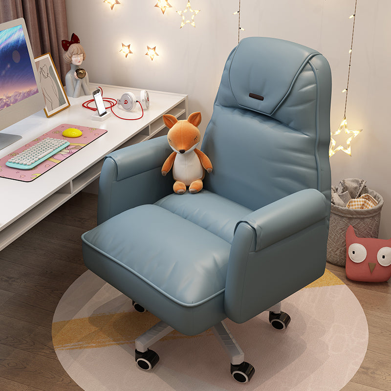 Modern Office Chair Adjustable Seat Height No Distressing Slide Chair with Wheels