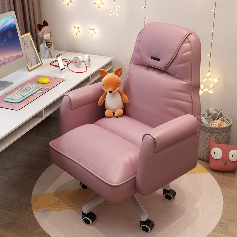 Modern Office Chair Adjustable Seat Height No Distressing Slide Chair with Wheels