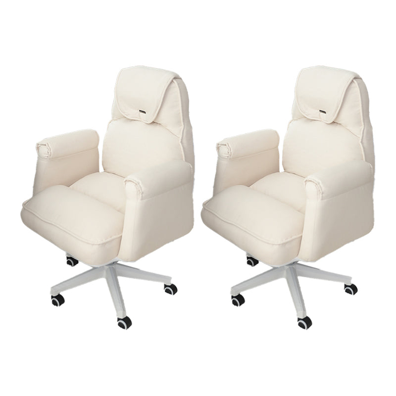 Modern Office Chair Adjustable Seat Height No Distressing Slide Chair with Wheels