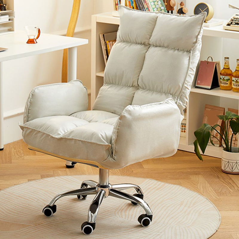 Modern Desk Chair Slide Adjustable Seat Height Office Chair with Wheels
