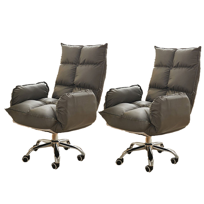 Modern Desk Chair Slide Adjustable Seat Height Office Chair with Wheels