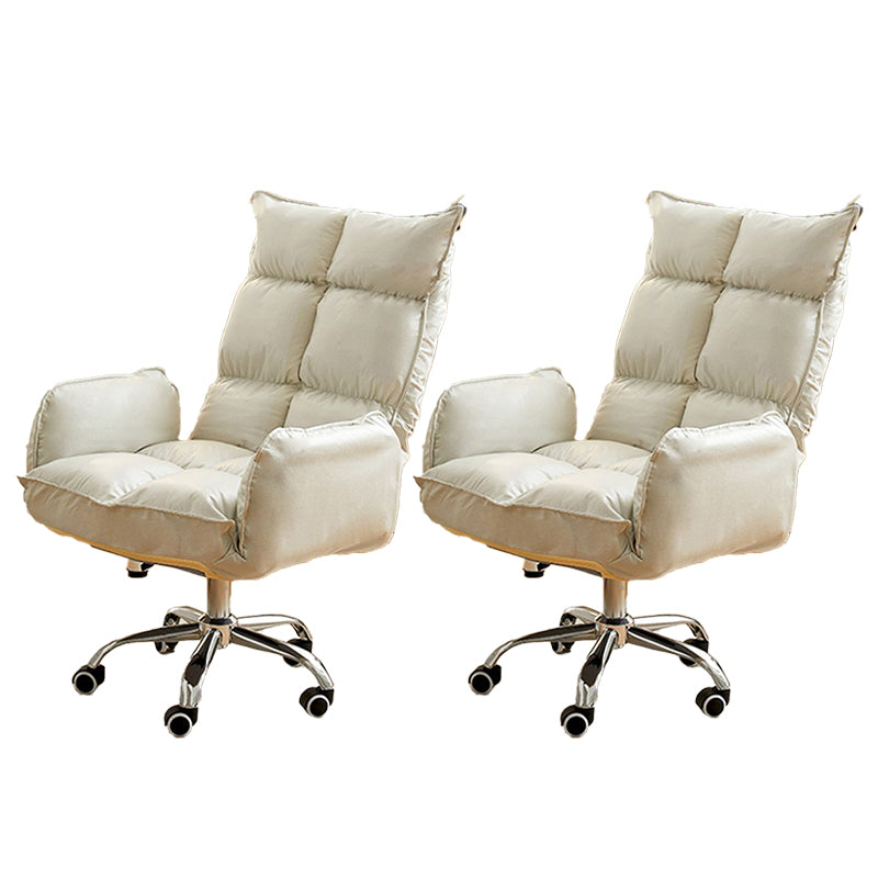 Modern Desk Chair Slide Adjustable Seat Height Office Chair with Wheels