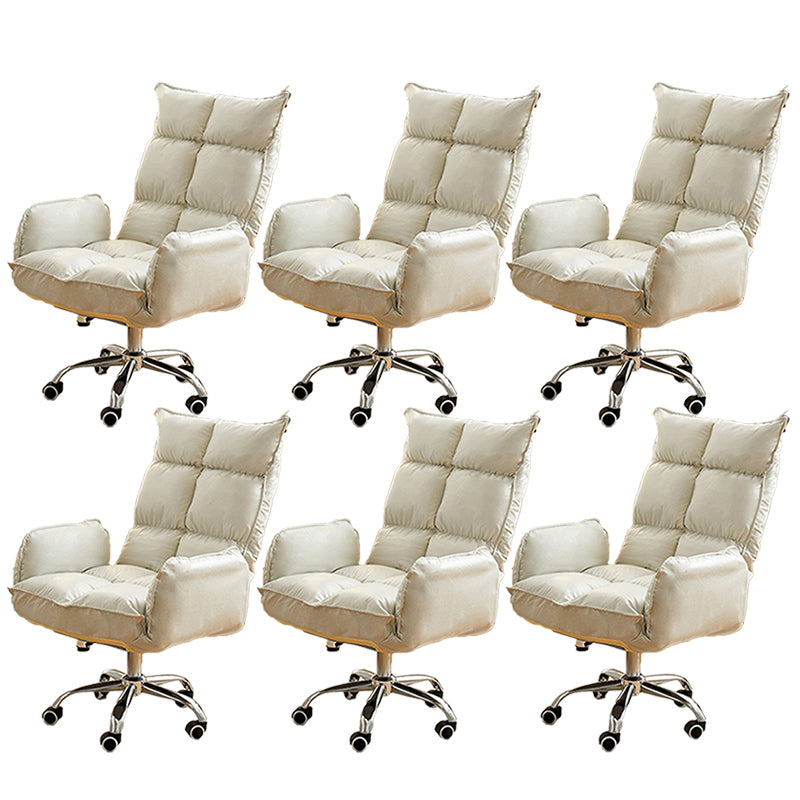 Modern Desk Chair Slide Adjustable Seat Height Office Chair with Wheels