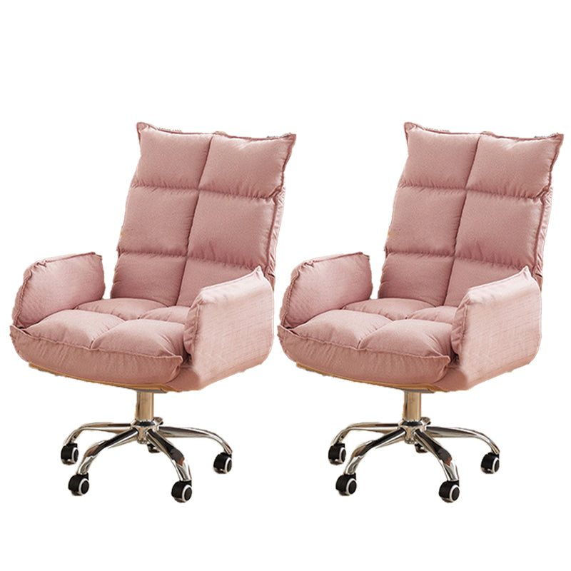 Modern Desk Chair Slide Adjustable Seat Height Office Chair with Wheels