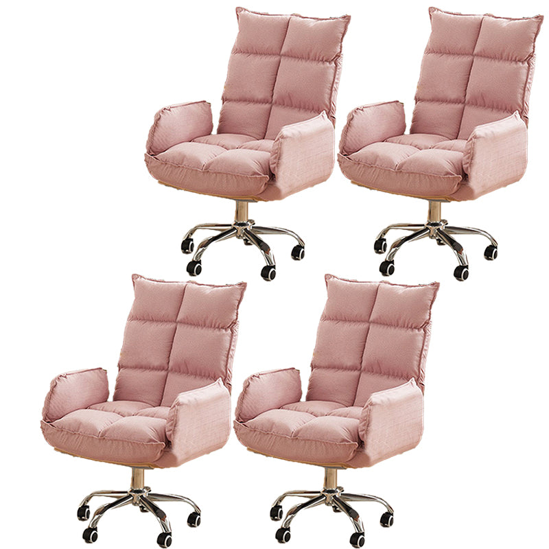 Modern Desk Chair Slide Adjustable Seat Height Office Chair with Wheels