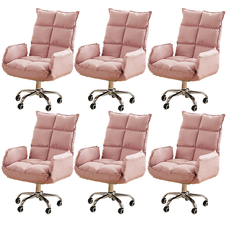 Modern Desk Chair Slide Adjustable Seat Height Office Chair with Wheels