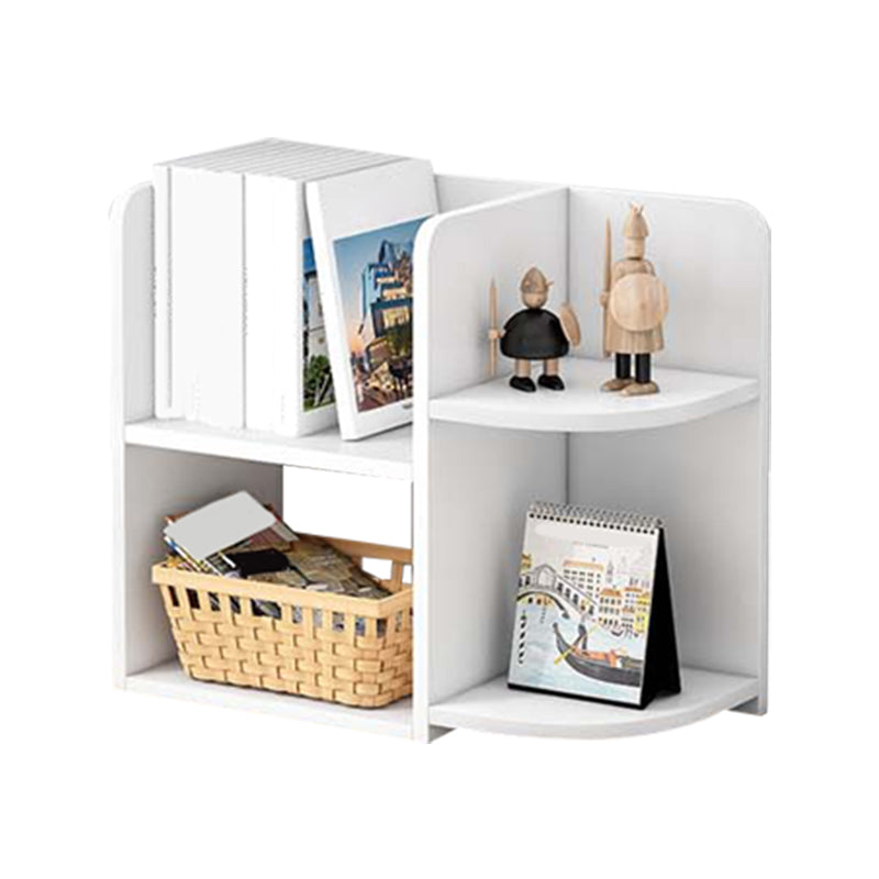 Closed Back Bookshelf Engineered Wood Contemporary Bookcase with Shelves