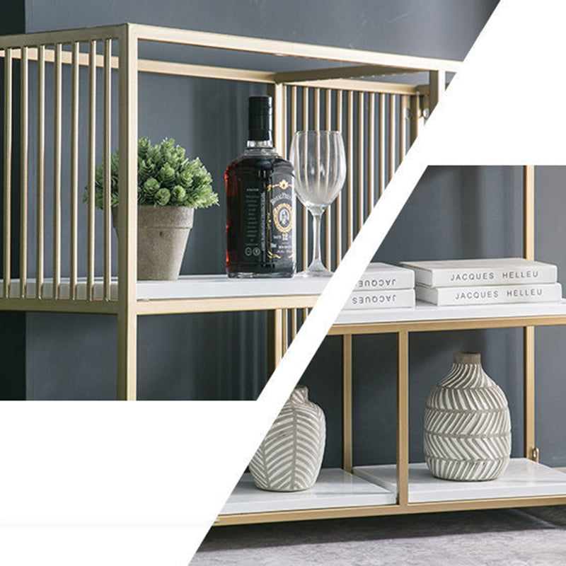 Glam Shelf Bookcase Metal Open Back Bookshelf for Home Office