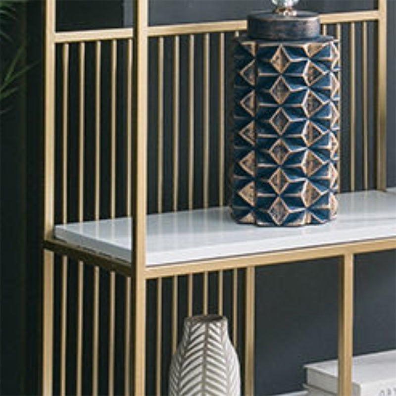 Glam Shelf Bookcase Metal Open Back Bookshelf for Home Office