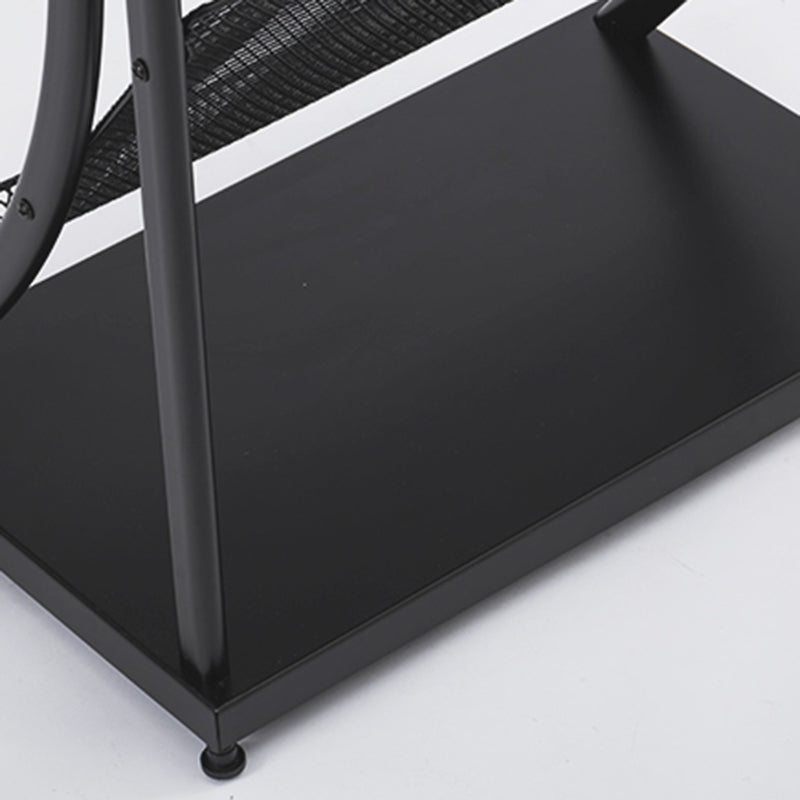 Metal Contemporary Vertical Bookshelf Closed Back Bookcase with Shelves