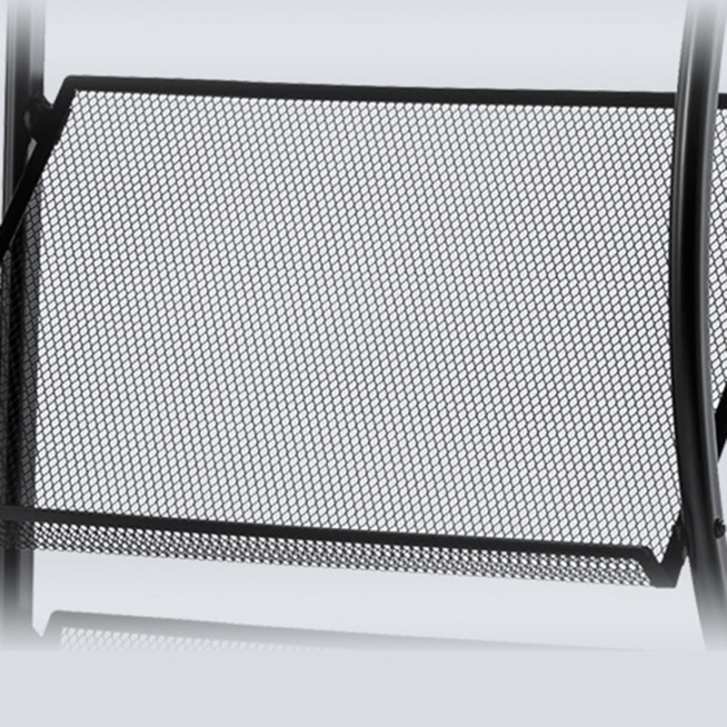 Metal Contemporary Vertical Bookshelf Closed Back Bookcase with Shelves