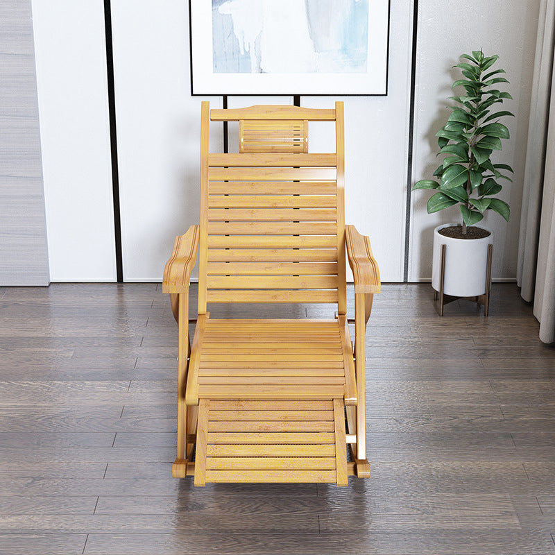 Simple Style Bamboo Rocking Chair Leisure Lounge Lazy Chair for Living Room