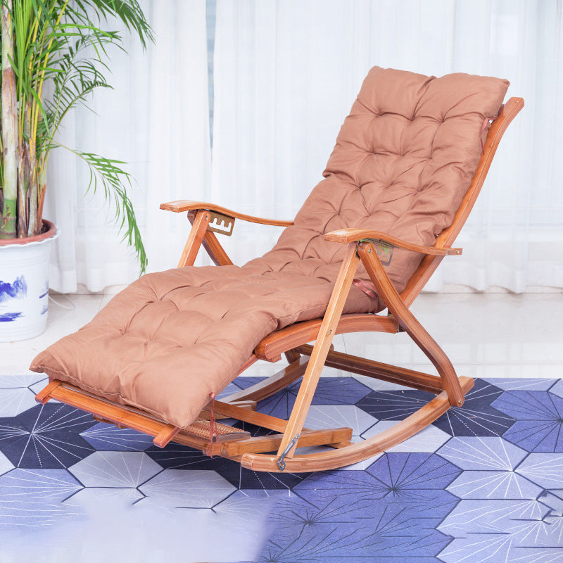 Simple Style Bamboo Rocking Chair Leisure Lounge Lazy Chair for Living Room