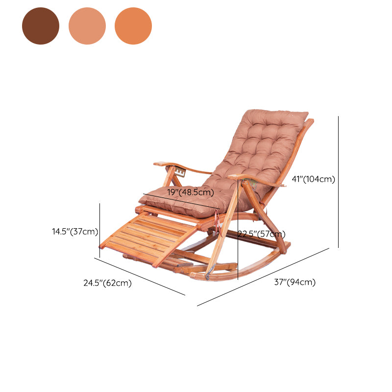 Simple Style Bamboo Rocking Chair Leisure Lounge Lazy Chair for Living Room